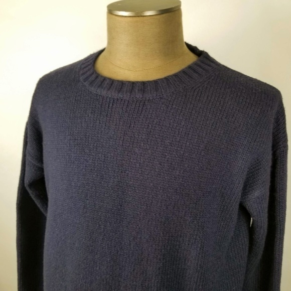 J. CREW- Mens Medium Crewneck Sweater- Super Soft- Blue - Picture 2 of 7